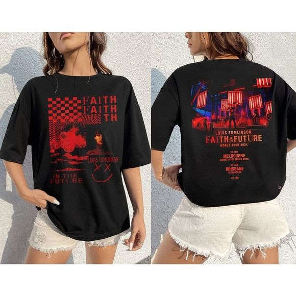 Louis Tomlinson Merch Louis Tomlinson Shirt 2 Sided - Picture 1 of 4